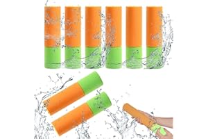 Elepl 8 Pièces Pistolet à Eau Mousse 15 cm Pistolets à Eau Enfants Pistolet a Eau Colorée pour Enfants et Adultes pour Plage Piscine, Parc, Aquatique, Festival de Musique Aquatique
