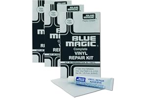 Blue Magic Pack of 3 Glue and Patch Repair Kits for Water Beds, Inflatable Balls, Pools, etc.