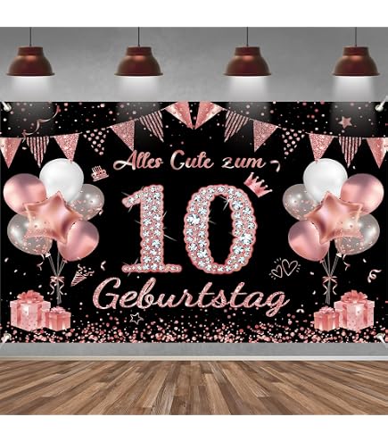 Runner da tavolo con decorazione per festa di compleanno