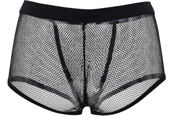 DDSCOLOUR Boxer Souffle Brief Boxershorts Trunks Transparent Sous-vêtements Homme Slip