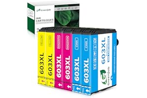 Greenjob 603XL Cartucce Compatibili per Epson 603 XL Multipack per Expression Home XP-2100 XP-2105 XP-3100 XP-4100 Workforce WF-2810 WF-2830 WF-2850 (2 Ciano, 2 Magenta, 2 Giallo)