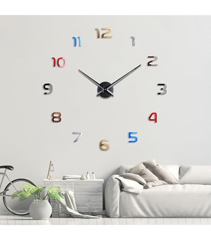 72 Inch Orologio Da Parete Adesivo WallClock Design Moderno E