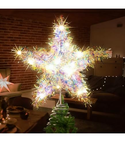 Piek kerstboom | Decoris (Ster, Zwart) Decoris