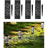 طقم من 4 طاقة شمسية تعمل بالطاقة الشمسية ، ضوء النهار ، أضواء حديقة الممشى ، أضواء LED الشمسية ، حديقة ، تراس ، حديقة ، مسبح ،