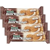 Eti Bur&ccedil;ak S&uuml;tl&uuml; Kremalı Yulaflı Bisk&uuml;vi 100 g (4 paketi)