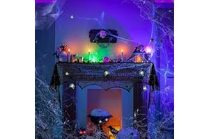 LOVEXIU Halloween Decorazioni，Halloween Decorazioni Horror，Ragnatela di Decorazione di Halloween Falsi Ragni，Halloween Decorazioni Tavola Decorazione Del Partito per Scene Indoor Outdoor，Haunted House