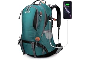 G4Free 50L Mochila Senderismo Impermeable con Funda de Lluvia Mochila Montañismo Viaje Camping Trekking Daypack Deportes al aire libre para Hombres Mujeres