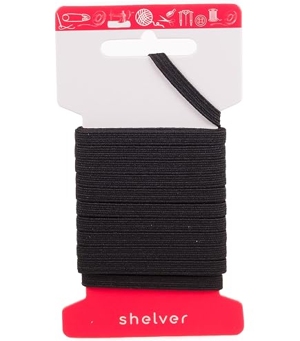 Nastro Elastico Piatto Bianco Per Cucito 9mm X 50 Metri - Cavo Elasticizzato Per Gonne, Pantaloni E Artigianato