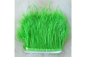 BENE OMNIA Frangia con piume di struzzo, 36 colori, soffici piume, per modisteria, fascinator, creazioni artigianali e sartoria, confezione da 1 metro