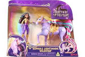 UNICORN ACADEMY ACADEMIA UNICORNIO - Muñeca Sophia, Figura Wildstar 'Estrella' con luces de arcoíris y Accesorios - 6067325 - Unicornios para Niñas - Juguetes Niña 4 años +
