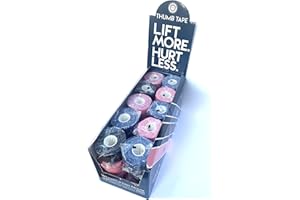 Weightlifting House thumb tape - athletic grip tape - extra adhesive workout hand tape for weightlifting, hook grip and lifting weights 7 m / 23 ft/roll.