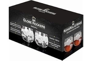 CKB LTD Jeray Verres à bascule Globe à fond rond pour whisky, brandy, cognac