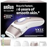 Braun Skin i&middot;expert Smart IPL Pulsed Light Epilator, PL7387, White/Bronze | Alternative to Laser Epilator with Artificial Int