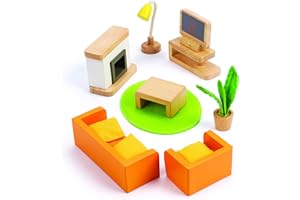 Hape E3452 Media Room - Wooden Dolls House Accessories