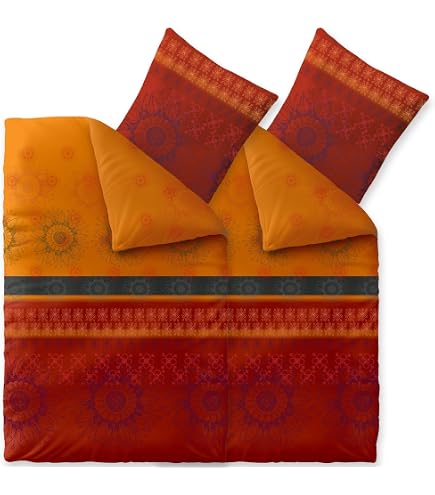 Pentagramm Bettwäsche-Set 135x200 Cm – 2-teilig (Bettbezug + Kissenbezug 80x80) – Mikrofaser, Mit Reißverschluss