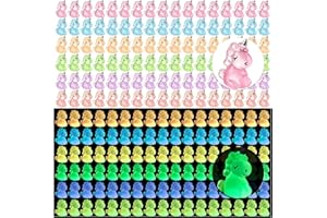 SYOZPXY 60Pcs Mini Resin Unicorn, Glowing Little Unicorn Mini Statue, Miniature Unicorn Statue, for Home Decoration, Arts and Crafts Landscape Decoration, Diy Decoration