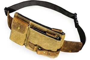 Handadsume Uomo e Donna, Fanny Waist Pack Portacellulare in esecuzione, impermeabile, Cintura da corsa da trekking, borsa da corsa regolabile, custodia del telefono cellulare FB811-29 (X-8135-Khaki)