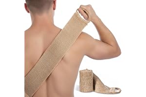 Tyqour Szczotka do mycia pleców pod prysznic, szczotka do pleców, do mycia pleców, złuszczania pleców, gąbka, pas do mycia pleców