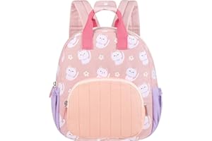 GAGAKU Sac à Dos pour Fille - 30 cm - Sac de Voyage Avec Poches Latérales Réglable Cartable Fille Primaire - Sac à dos enfants de 2 à 6 ans Cadeau d'anniversaire