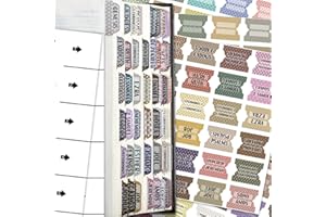 CUALFEC Bibelregister-Tabs, matt, laminiert, Blumenmuster, 121 Stück (CBT003)