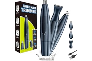 JEETIF Nasenhaartrimmer USB Wiederaufladbar Nasenhaarschneider Ohrhaartrimmer Nasenhaarentferner Ohrhaarschneider Augenbrauen Ohrentrimmer Gesichtshaarschneider Rasierer für Herren und Frauen, mit Ladekabel