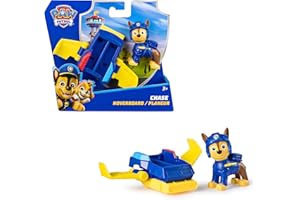 PAW PATROL, Chase Action Pup, Spielfigur mit Mini-Rettungsflugzeug mit ausklappbaren Flügeln, Spielzeug für Kinder ab 3 Jahren