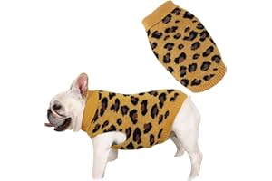 HADETOTO Dog Cat Jumper Warm Pet Sweater Knitwear Coat Apparel Autumn Winter Dog Clothes(yellow-M)