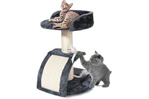 Pinkgarden Wielofunkcyjne drapaki dla kotów domowych z podkładką do drapania łuku i okrągłą podstawą do drapania, drapaki 2 w 1, małe koty i kocięta, oszczędność miejsca i ochrona mebli