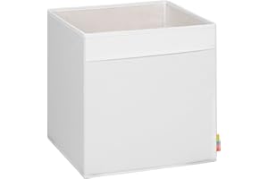 Storanda | MIO Aufbewahrungsbox Regal | Faltbare & Extra Stabile Kallax Boxen Aufbewahrung | Aufbewahrungskorb Regalbox für Würfelregal | Ideal für Zuhause & Kinderzimmer | 33x33x33 cm | Weiß