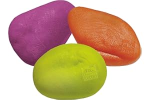 PetSafe Kurgo Wurfsteine für Hunde, Schwimmendes Wasserspielzeug, für Pool, BPA-frei und spülmaschinenfest, Helle Neonfarben, 3 Stück