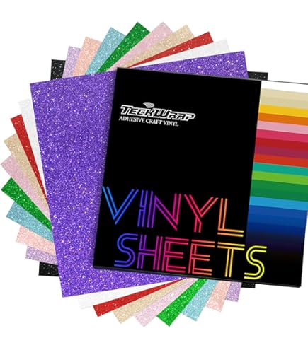 TECKWRAP Holographic Chrome Craft Vinyl Sheets, Magic Pack