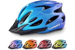 Kids Bike Helmet, Lyefancy Kids Helmet for 3-14 Years Old Boys Girls, Children Adjustable Helmet 50-59cm for Bicycle Scooter Skating Cycling with Visor