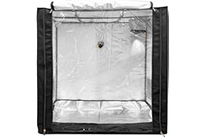 POTLAB Growzelt 120x60x120 cm - Lichtdichtes Pflanzenzelt mit Lüftung, Grow Zelt für Indoor & Balkon, Hydroponik Zelt für Tomaten & Kräuter, Growbox Komplettset-kompatibel
