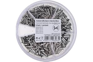 SeKi 313614 Ändhylsor, Silver, En Storlek