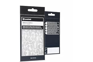 Luxshield Set d'autocollants réfléchissants - Léopard pour vélo Scooter Poussette - Stickers Rétro Réfléchissants pour Autocollants Haute Visibilité