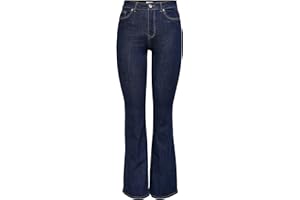 ONLY Onlwauw Life Hw Jeans acampanados DNM Noos para mujer