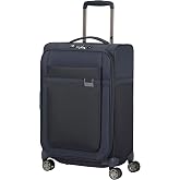 Samsonite Airea Cabin Trolley Case, 55 cm | Dark Blue, Expandable Soft Suitcase, 55H x 35W x 22D cm, 38/43.5 L, 2.1 kg, with