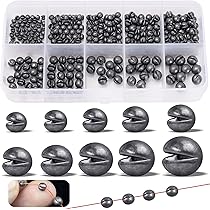 Set 8 Manicotti Anti-Groviglio Per Pesca - 5cm, 7cm, 9cm, 12cm In Metallo, Accessori Per Canna E Alimentatore