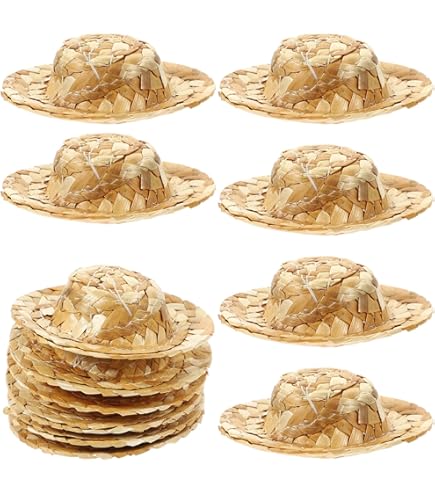 Gadget One Piece 10 Mini Cappelli Di Paglia Per Bambole