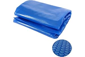 MENDLER Revêtement pour Piscine/Pool, bâche Thermique/Solaire, Bleu, épaisseur: 400 µm - Rond, 4,88 m