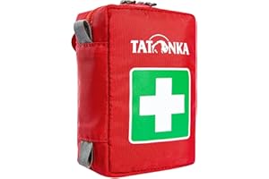 Tatonka First Aid XS - apteczka pierwszej pomocy (bez zawartości) z dzieloną komorą główną i szlufką na pasek – do samodzielnego napełniania – wymiary: 10 x 7 x 4 cm (czerwona)