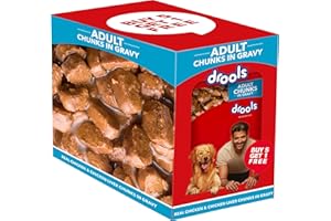 Drools Adult Wet Dog Food 0.9kg (150g x 6) Pack of 6 | Real Chicken and Chicken Liver Chunks in Gravy | Healthy Skin and Coat | Maintains Joint Health | Better Digestibility and Health