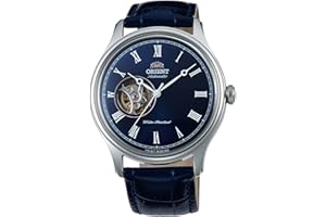 Orient Unisex Adult Analogowy zegarek automatyczny ze skórzanym paskiem FAG0004D0, srebro, Bransoletka