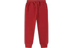 AMOMÍ Pantalón Deportivo Niño Algodón Chándal Rizo Pantalones Largos Jogging Térmico Elástico Suave Cómodo Resistente Invierno Colección Escolar Casual Tallas 4 5 6 7 8 10 12 14 Años