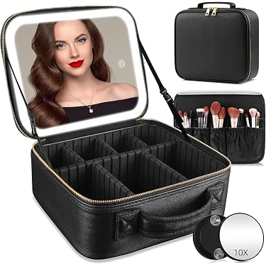 Rosa Tier Welpen Hund Make-up Tasche – Großer Kosmetikkoffer Mit Reißverschluss