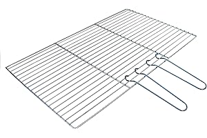 SUNSHINEBBQS BBQ Cooking Grill Replacement Chrome Grate for Brick DIY Barbecue - 67cm x 40cm