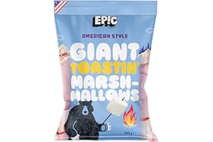 EPIC SNAX CO Giant American Style Pink and White Toastin' Marshmallows, 300 g (Pack of 1)