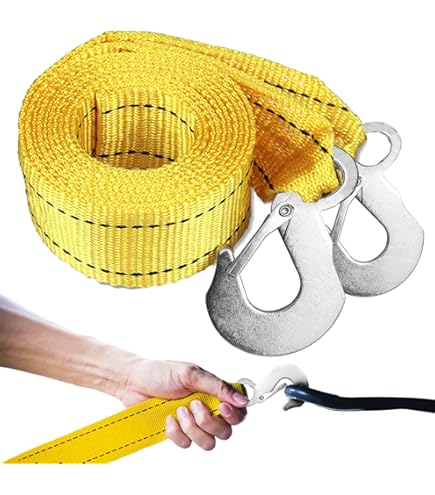 Cavo Di Traino 4 Metri In Acciaio - Fune Emergenza Per Auto E Furgoni Con Ganci, Portata 5000 Kg - Foto 10