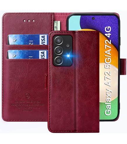 UITUIM Cover per Samsung Galaxy A15 4G/5G Custodia a Libro Portafoglio