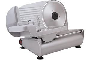 SILVA HOMELINE Silva-Homeline AS 520 krajalnica uniwersalna, moc 150 W w wysokiej jakości wykonaniu z metalu, nierdzewna stal szlachetna, bezstopniowa regulacja (grubość cięcia 0-15 mm), metaliczny srebrny